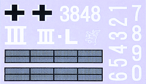 Heng Long Pz III 3848 Sticker Sheet